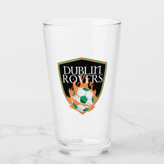 Dublin Rovers Pint Glass Glas (Voorkant)