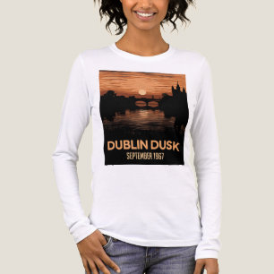 Dublin Schemering Dames T-shirt   Ierland Reis Kun