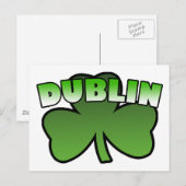 Dublin Shamrock Briefkaart (Voorkant / Achterkant)