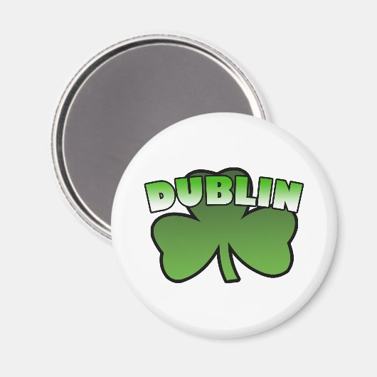 Dublin Shamrock Magnet (Voorkant / Achterkant)