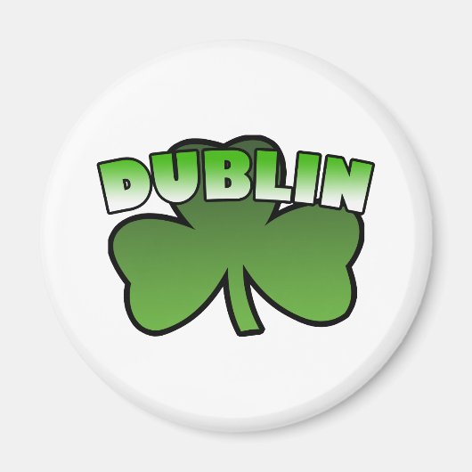 Dublin Shamrock Magnet (Voorkant)