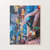 Dublin Straatbeeld Ierland. Ierse Taxi. Legpuzzel (Verticaal)