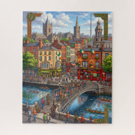 Dublin Temple Bar & Ha'penny Bridge 520-delige leg Legpuzzel
