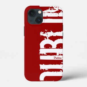 Dublin - Urban Style - rood en wit Case-Mate iPhone Case