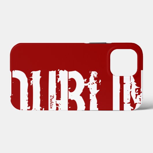 Dublin - Urban Style - rood en wit Case-Mate iPhone Case (Achterkant (horizontaal))