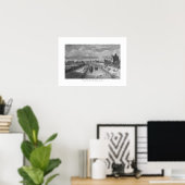 Dublin vanaf Blaquiere Bridge, Royal Canal, Ierlan Poster (Thuiskantoor)