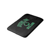Dublin Varsity Stijl Shamrock Groene Print Badmat (Gekanteld)