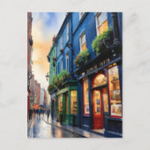 Dublin waterverf art briefkaart (Voorkant)
