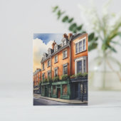 Dublin waterverf art briefkaart (Staand voorkant)