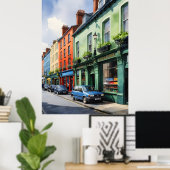 Dublin waterverf art poster (Thuiskantoor)