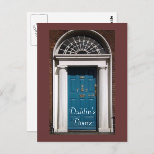 Dublin's Doors briefkaart (Voorkant / Achterkant)