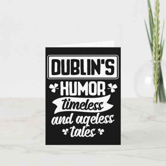 Dublins humor tijdloos tijdloze bier St Patrick-da Kaart (Voorkant)