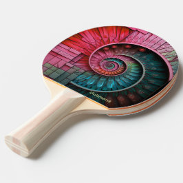 Dubman Designs: Fibonacci Mozaïek Spiraal Tafeltennisbatje