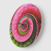 Dubman Designs: Glowende Roze en Groene Fibonacci Grote Klok (Hoek)