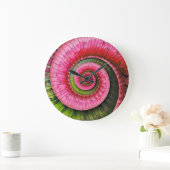 Dubman Designs: Glowende Roze en Groene Fibonacci Grote Klok (Huis)