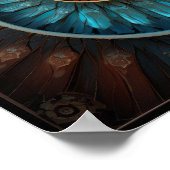 Dubman Designs: Glowing Fibonacci Spiraal Collage Poster (Hoek)