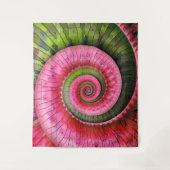 Dubman Designs: Neon Roze en Groene Fibonacci Wandkleed (Voorkant)