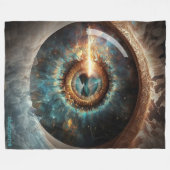 Dubman Designs: Oog van God, Rivier van Hoop Fleece Deken (Voorkant (Horizontaal))