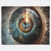 Dubman Designs: Oog van God, Rivier van Hoop Fleece Deken (Voorkant (Horizontaal))