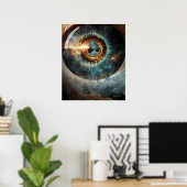 Dubman Designs: Oog van God, Rivier van Hoop Poster (Thuiskantoor)
