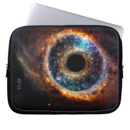 Dubman Designs: Universeel Oog, Hemelstelsel Laptop Sleeve