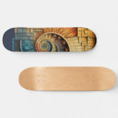 Dubman Does Design: Fibonacci Multiverse Collage Persoonlijk Skateboard (Horizontaal)