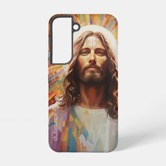 Dubman Does Design: Glowende Fibonacci Spiraal Kun Samsung Galaxy Hoesje (Achterkant)