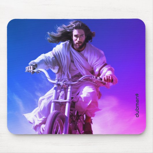 Dubman Does Design: Jesus on Wheels, Heaven sent Muismat (Voorkant)
