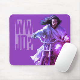 Dubman Does Design: Jezus op wielen, door de hemel Muismat