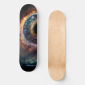 Dubman Does Design: Universeel Oog, Hemels Landsch Persoonlijk Skateboard (Voorkant)