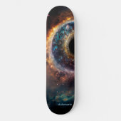 Dubman Does Design: Universeel Oog, Hemels Landsch Persoonlijk Skateboard (Voorkant)