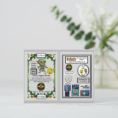 Dubnic Presenteert Dubnium Ruilkaart Briefkaart (Staand voorkant)