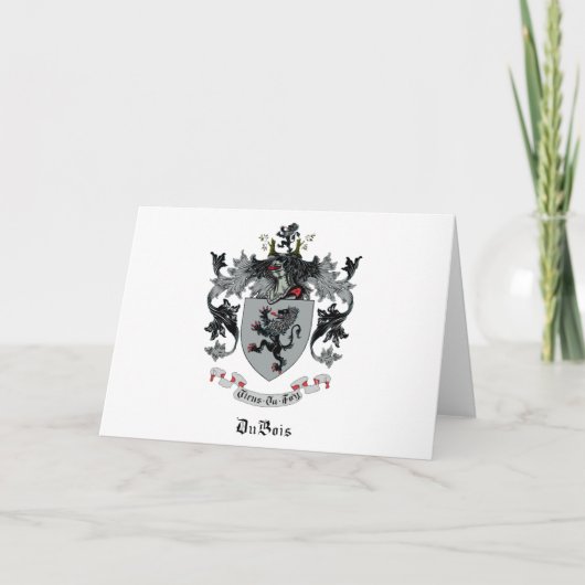 DuBois Family Crest Blank Note Cards Bedankkaart (Voorkant)