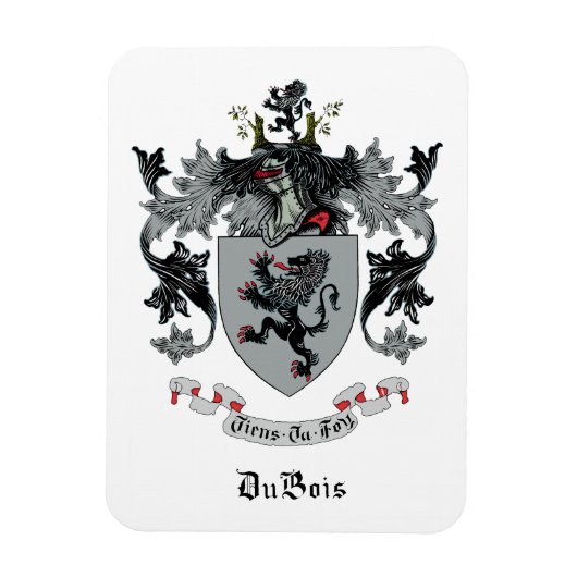 DuBois Family Crest Magnet Magneet (Verticaal)
