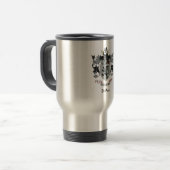 DuBois Family Crest Thermal Travel Mug Reisbeker (Voorkant links)