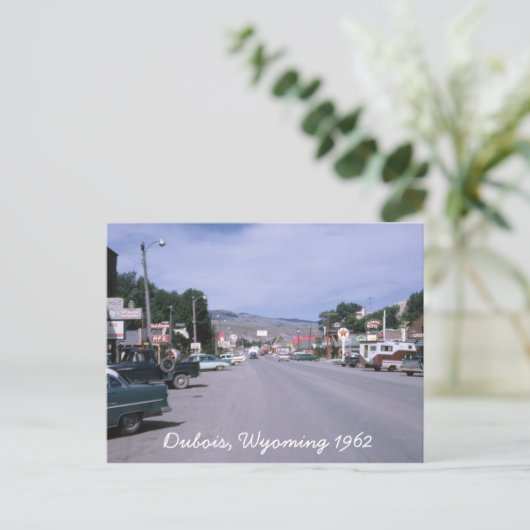 Dubois Wyoming 1962 Briefkaart (Staand voorkant)