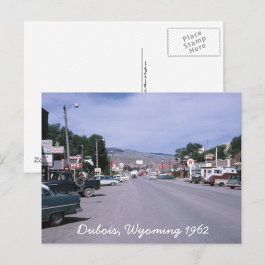 Dubois Wyoming 1962 Briefkaart (Voorkant / Achterkant)