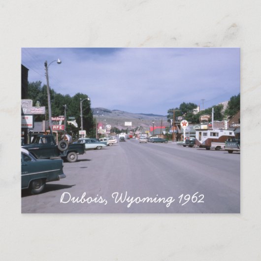 Dubois Wyoming 1962 Briefkaart (Voorkant)