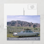 Dubois Wyoming Antiek White Cadillac Briefkaart (Voorkant / Achterkant)