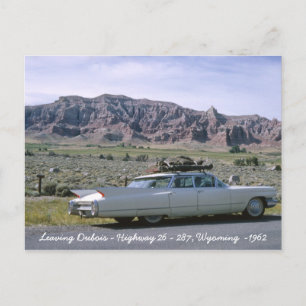 Dubois Wyoming Antiek White Cadillac Briefkaart