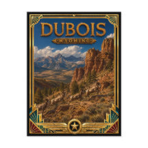Dubois Wyoming Vintage Art Deco Gouden Tijdperk