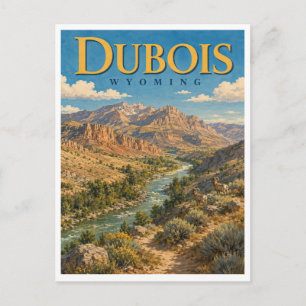 Dubois Wyoming Wind River GeoSaga Briefkaart