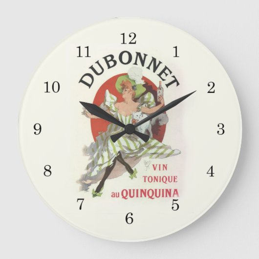 Dubonnet Lady Wall klok (Voorkant)