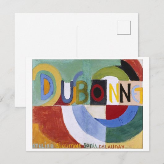 Dubonnet Sonia Delaunay | | Briefkaart (Voorkant / Achterkant)