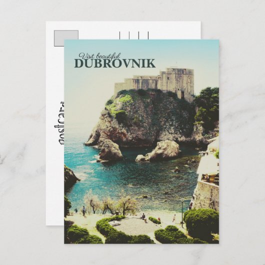 Dubrovnik-Briefkaart - Alt Back-upontwerp Briefkaart (Voorkant / Achterkant)