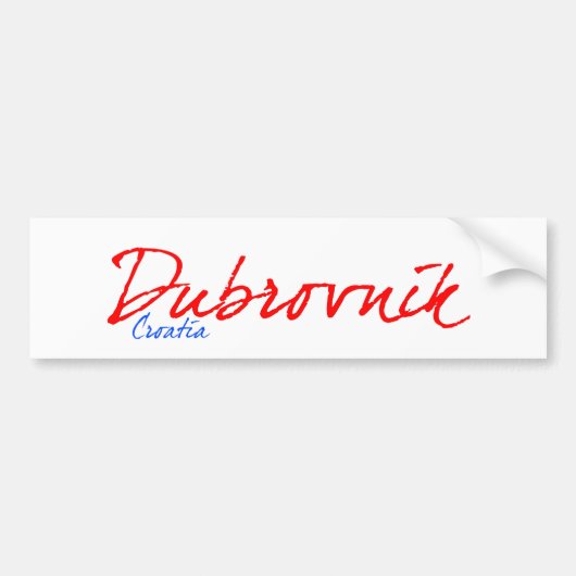 Dubrovnik Bumpersticker (Voorkant)