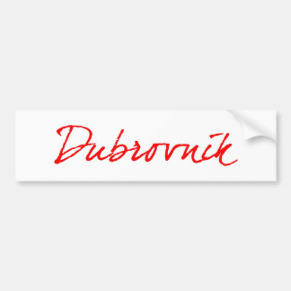 Dubrovnik Bumpersticker