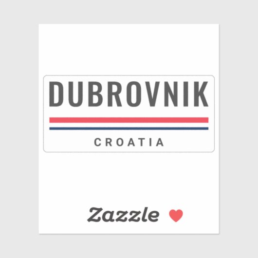 Dubrovnik City Croatia Sticker (Vel)