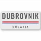 Dubrovnik City Croatia Sticker (Voorkant)