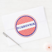 Dubrovnik City Pride Emblem – Croatian Identity Ronde Sticker (Envelop)